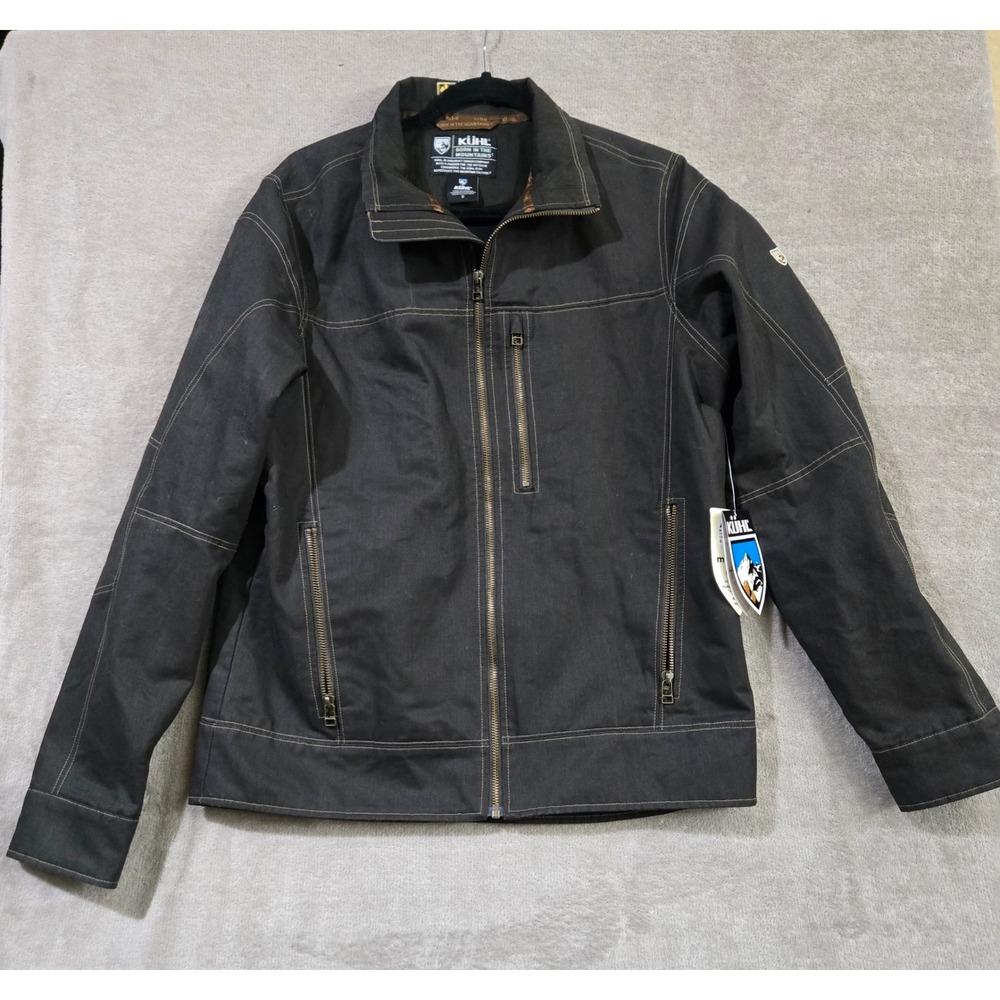 KUHL Burr Jacket Men Small Vintage Patina Dye Waxed Workwear Rugged Gorpcore